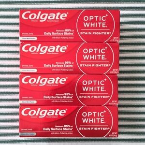 Colgate Optic White Stain Fighter Clean Mint - Lot of 4 (Exp. 9/27)